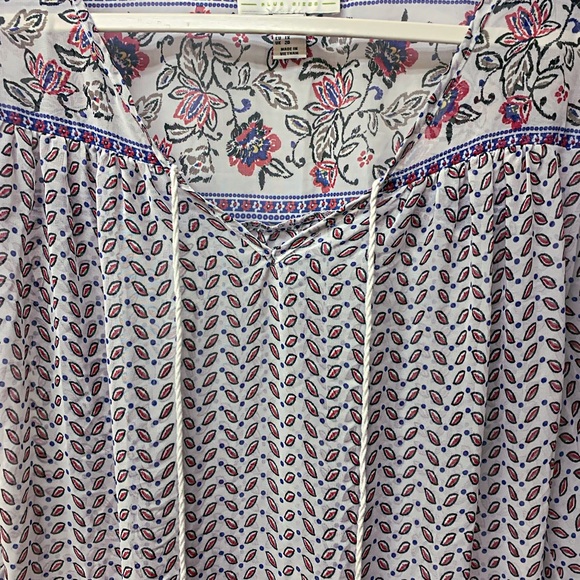 F21+ FOREVER 21 Plus TRENDY Boho SHIFT MINI Dress 1X 14 16 18 XL XXL - Picture 2 of 6